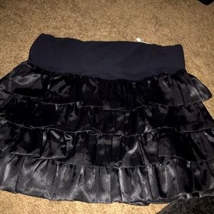 Black frilly skirt